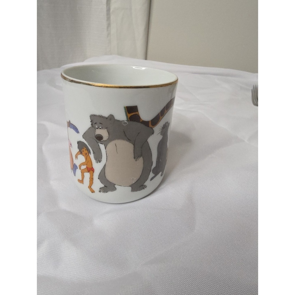 Vintage Walt Disney Productions - Gold Rimmed Jungle Book Coffee Cup Mug - Japan - Picture 3 of 9